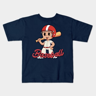 Cute Baseball Boy for Kids Kids T-Shirt